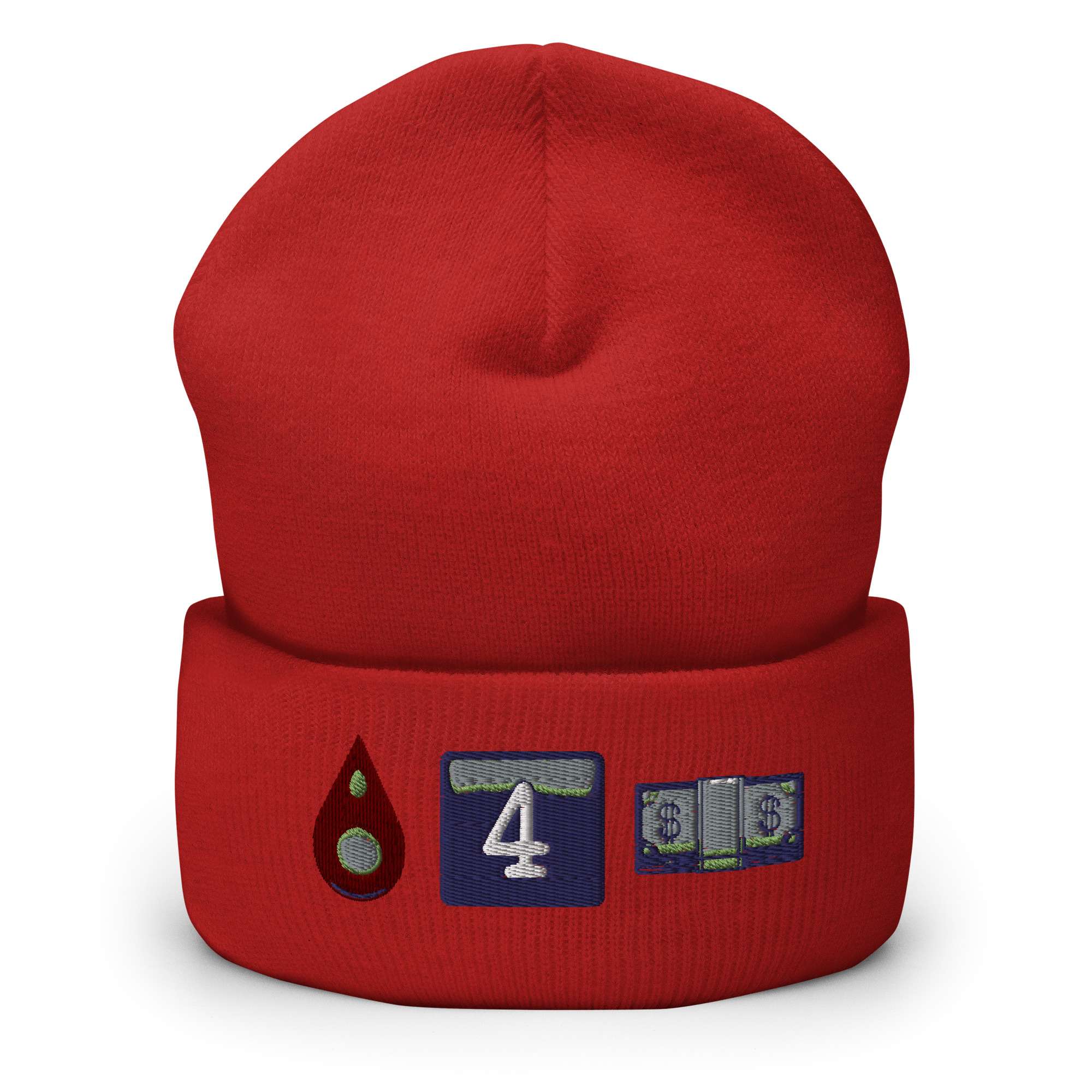 The Bruisers "Bleed for Money emojis" Cuffed Beanie