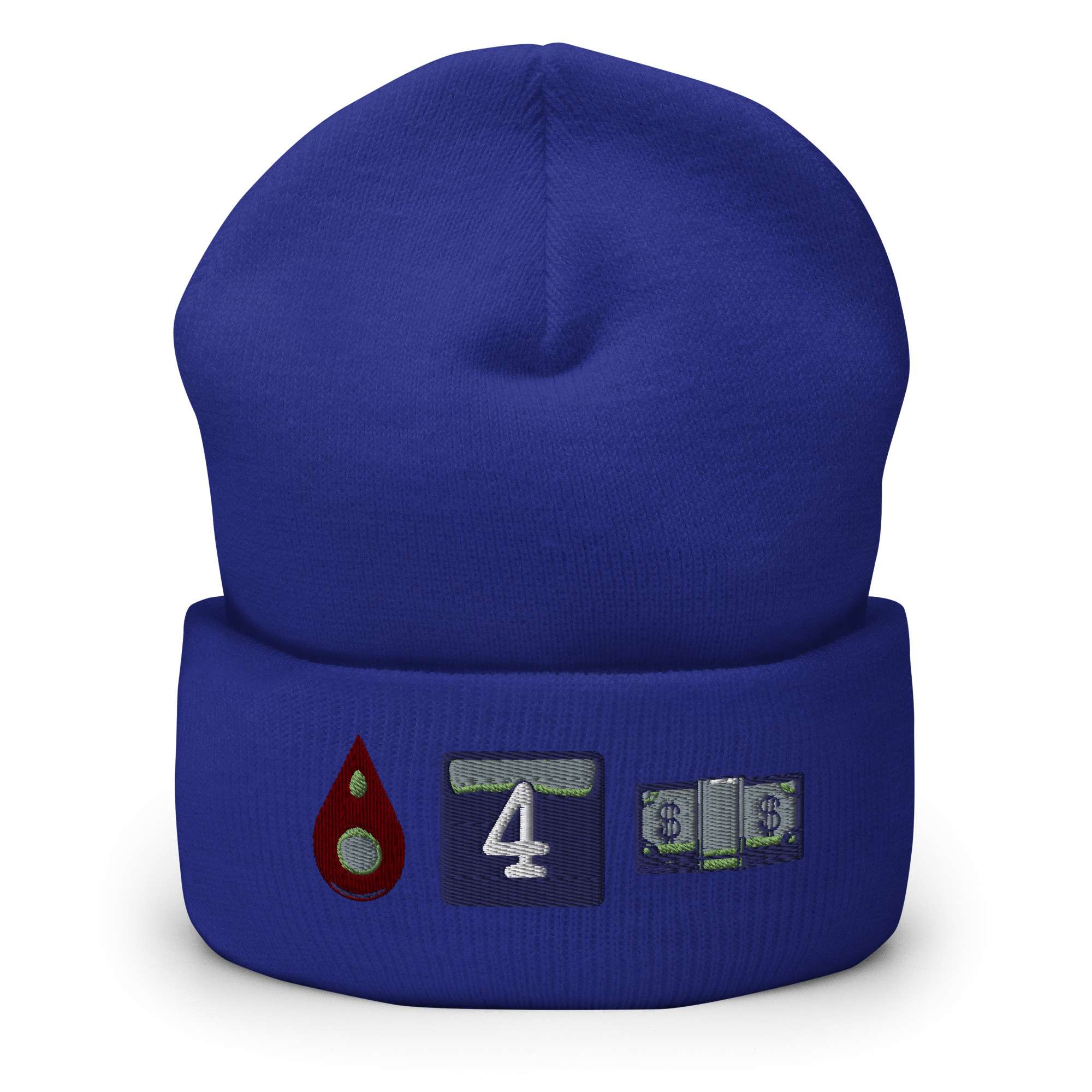 The Bruisers "Bleed for Money emojis" Cuffed Beanie
