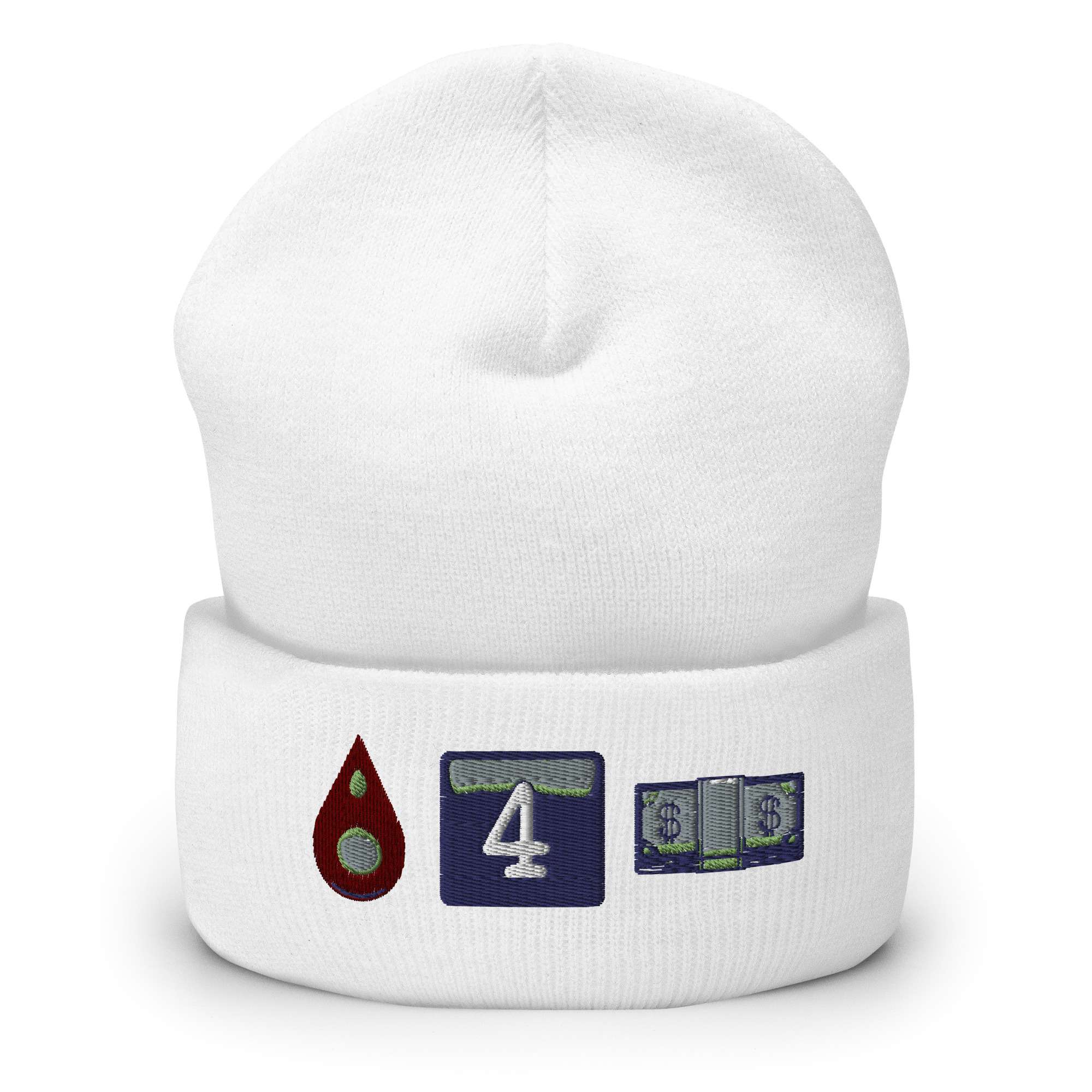 The Bruisers "Bleed for Money emojis" Cuffed Beanie
