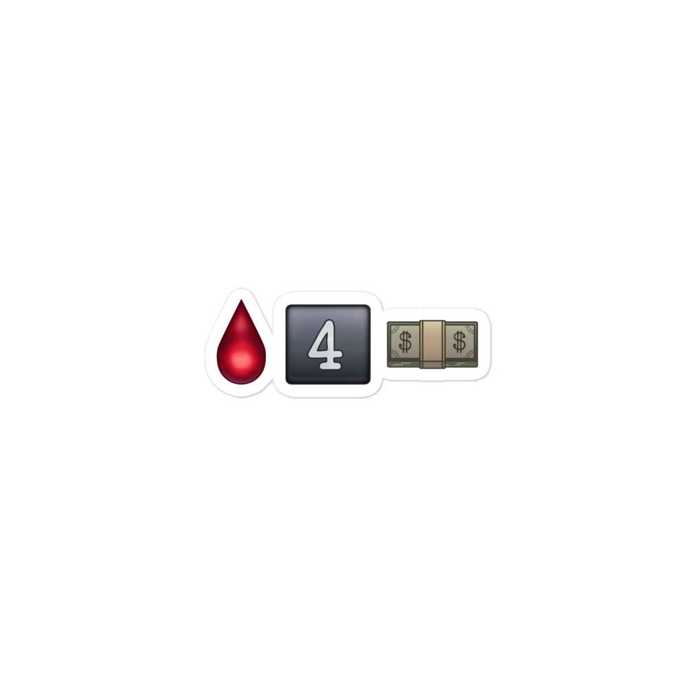 The Bruisers "Bleed for Money emojis" Bubble-free stickers