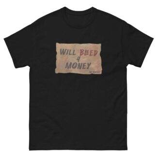 The Bruisers "Will Bleed For Money w/ emojis on back" Short Sleeve Unisex t-shirt