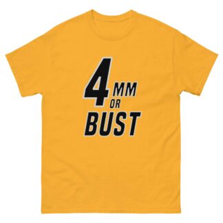 JTR Podcast Network "Gold Rush- 4mm or Bust" Short Sleeve Unisex t-shirt
