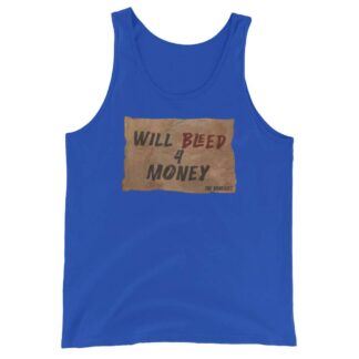 The Bruisers "Will Bleed For Money w/ emojis on back" Unisex Tank Top