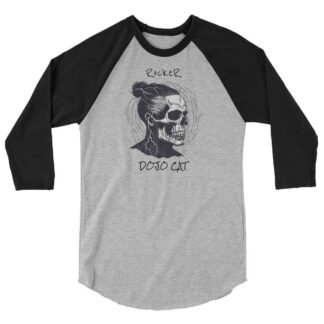 KC Rocker "Chill Dojo Cat" 3/4 sleeve raglan shirt