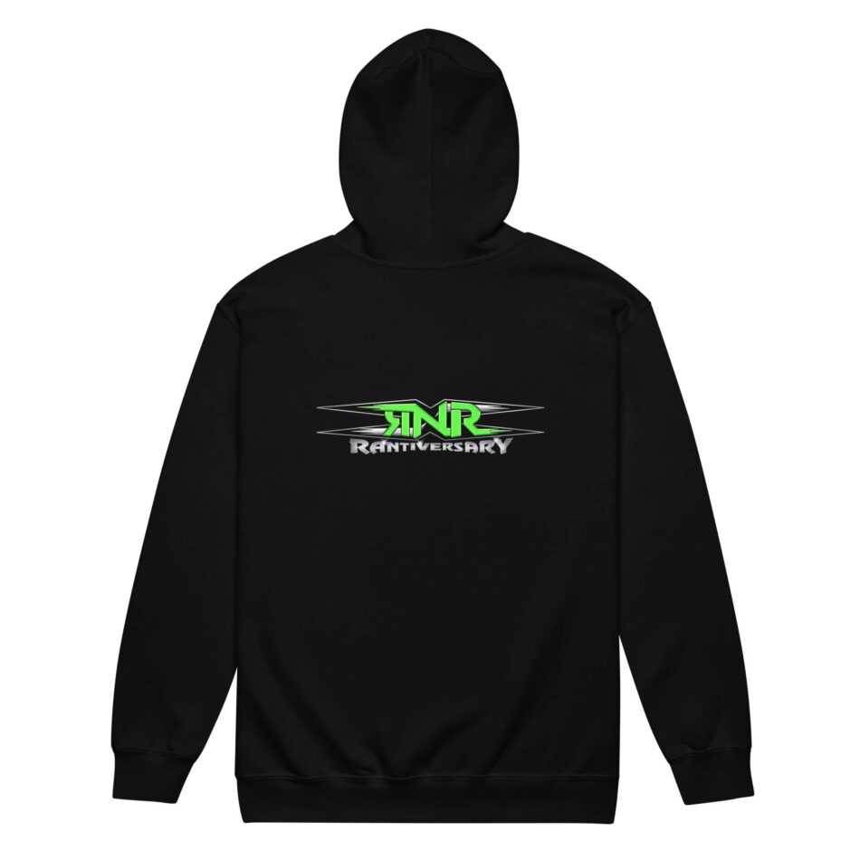 Rant N Rave Podcast "Rantiversary" Unisex Zip Up Hoodie
