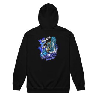 Evil Nate "The Buzz is Blue" Unisex Zip Up Hoodie