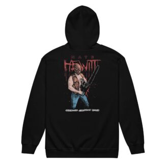 Evil Nate “Hillbilly Chainsaw Style” Unisex Zip Up Hoodie