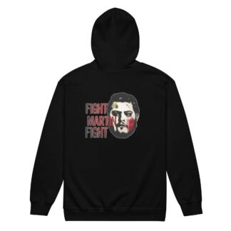 Rant N Rave Podcast "Fight Martin Fight" Unisex Zip Up Hoodie