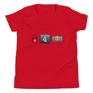 The Bruisers "Bleed for Money emojis" Youth Short Sleeve T-Shirt