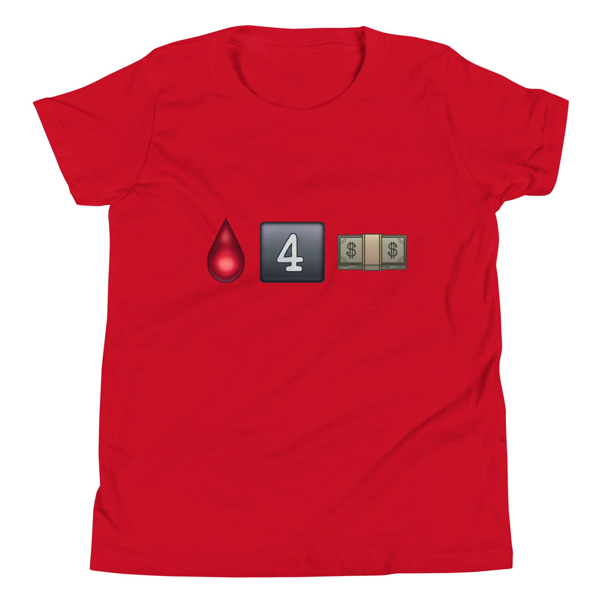 The Bruisers "Bleed for Money emojis" Youth Short Sleeve T-Shirt