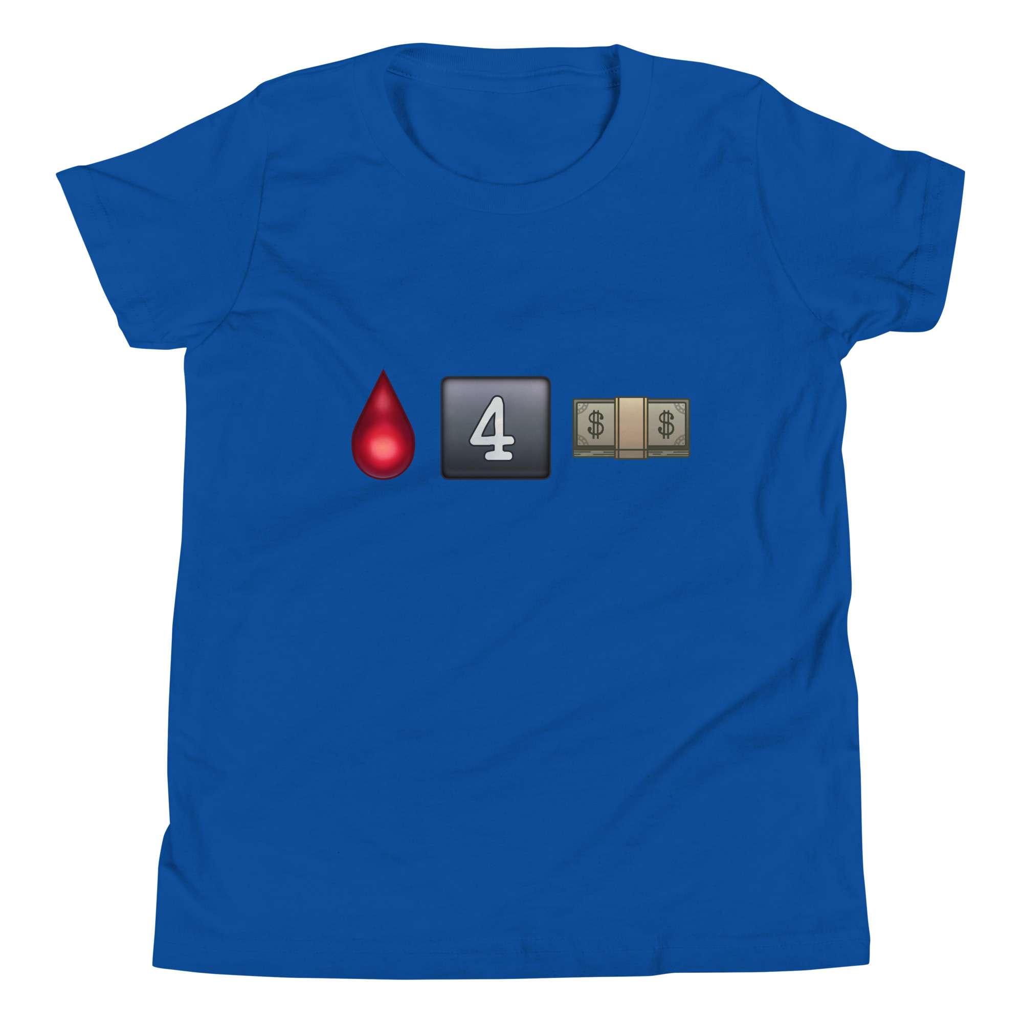 The Bruisers "Bleed for Money emojis" Youth Short Sleeve T-Shirt