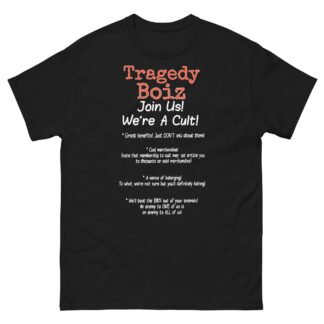Tragedy Boiz "Join Us! We're A Cult! (Flyer)" Short Sleeve Unisex t-shirt