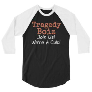Tragedy Boiz "Join Us! We're A Cult! (Simple)" 3/4 sleeve raglan shirt