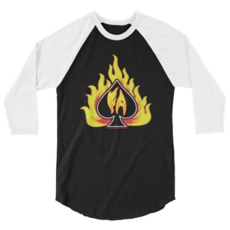 Flamin' Aces “Logo” 3/4 sleeve raglan shirt
