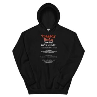 Tragedy Boiz "Join Us! We're A Cult! (Flyer)" Unisex Hoodie