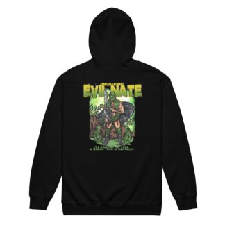 Evil Nate "It’s Unlucky to Take a Wrong Turn in Kentucky" Unisex Zip Up Hoodie