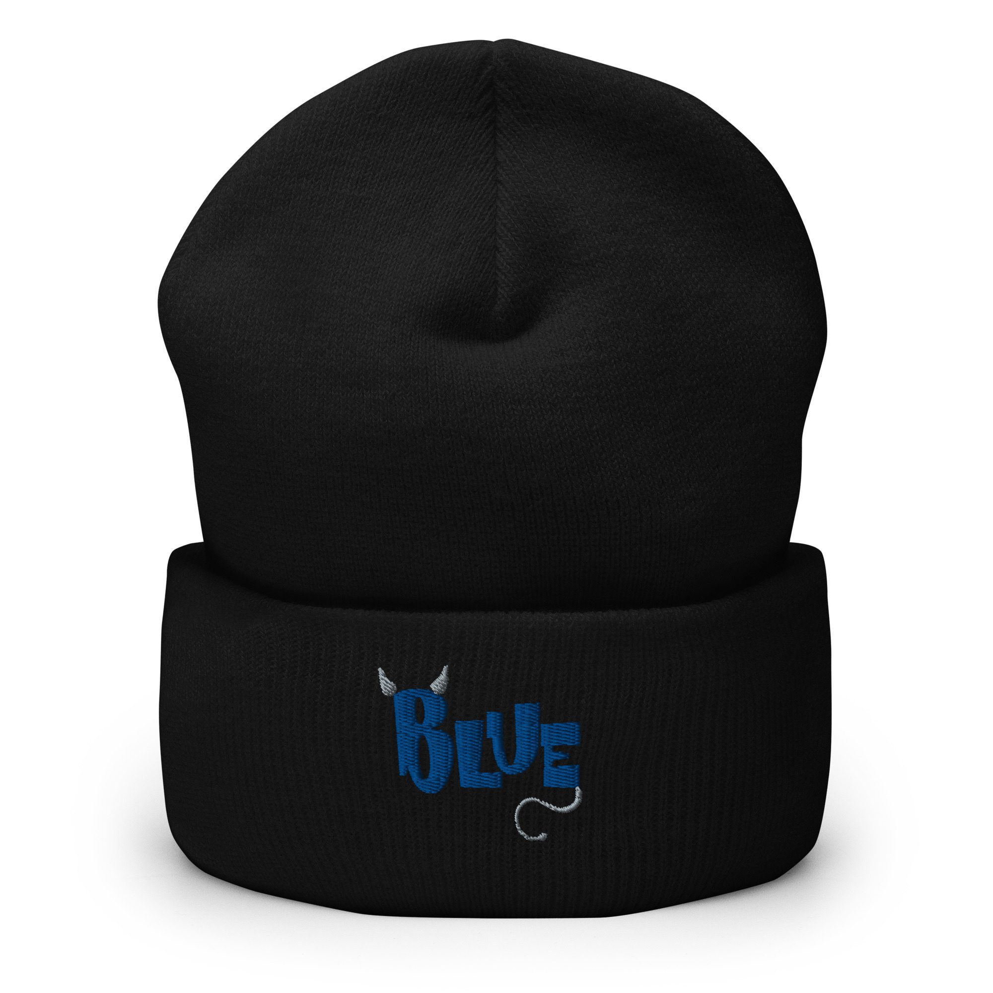 Heather Blue "Blue She-Devil" Cuffed Beanie