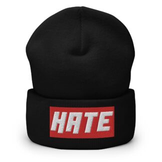 Sebastian Exall "HATE" Cuffed Beanie