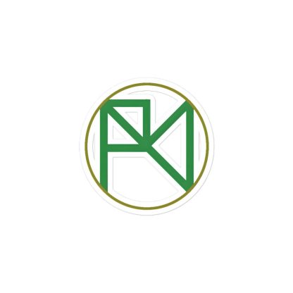 Alex Braddock "Green AB Logo" Bubble-free stickers