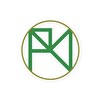 Alex Braddock "Green AB Logo" Bubble-free stickers