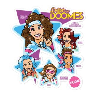 Delilah Doom "Delilah and the DOOMIES- JCP Designs" Bubble-free stickers