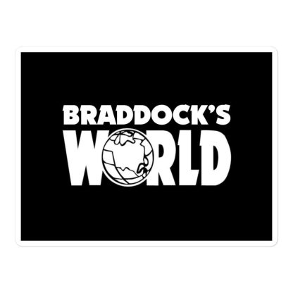 Alex Braddock "Braddock's World" Bubble-free stickers