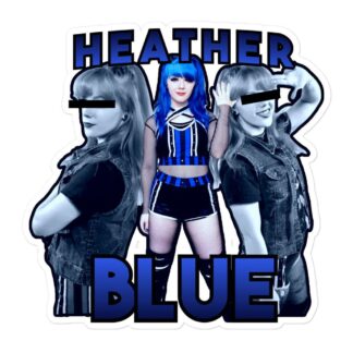 Heather Blue "Heather Blue" Bubble-free stickers