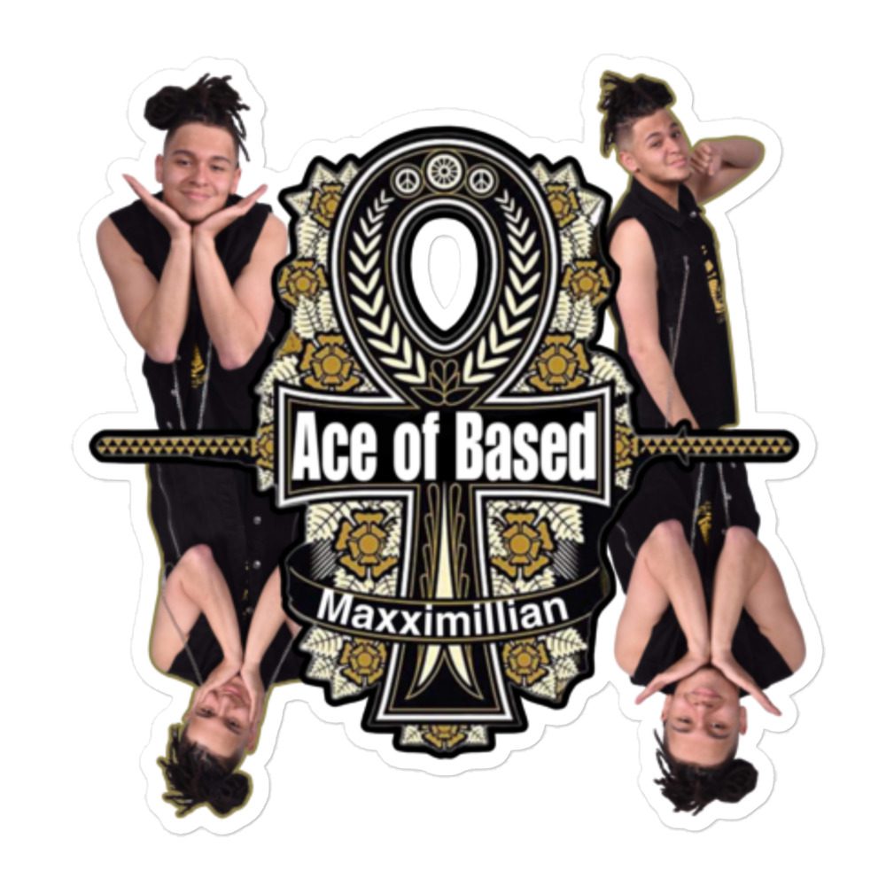 Maxximillian "Ace of Based" Bubble-free stickers