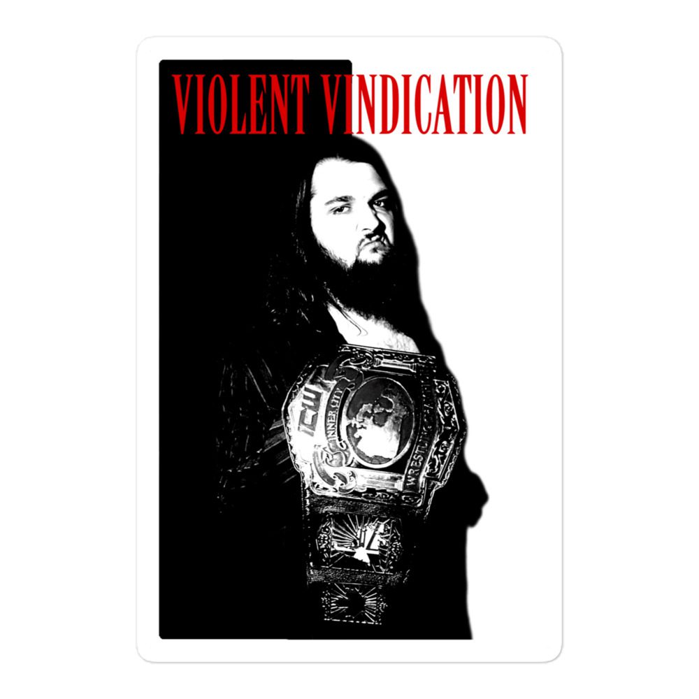 Cameron Stevens "Scarface ICW Champ" Bubble-free stickers