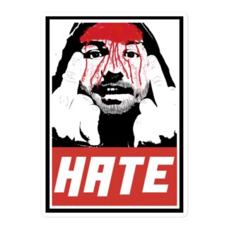 Sebastian Exall "BLOODY HATE" Bubble-free stickers