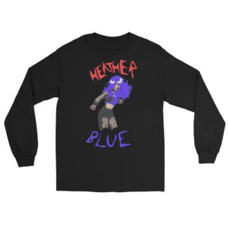 Heather Blue "Comic Book" Unisex Long Sleeve Shirt