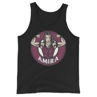 AMIRA "Double Guns Pose" Unisex Tank Top