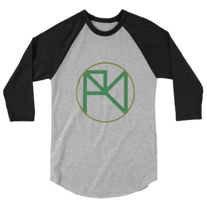 Alex Braddock "Green AB Logo" 3/4 sleeve raglan shirt
