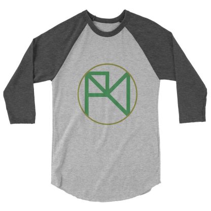 Alex Braddock "Green AB Logo" 3/4 sleeve raglan shirt