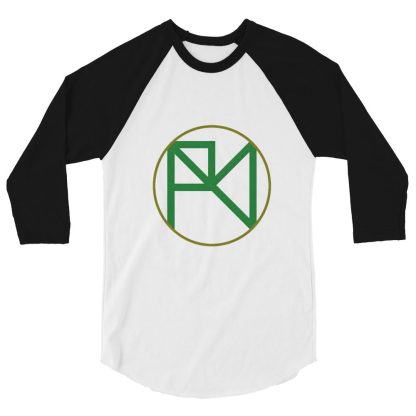 Alex Braddock "Green AB Logo" 3/4 sleeve raglan shirt