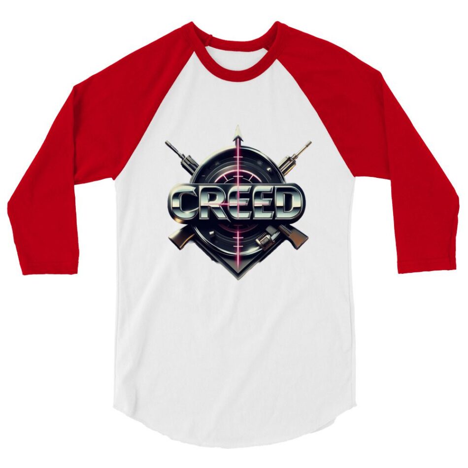 James Creed "Creed Guns" 3/4 sleeve raglan shirt