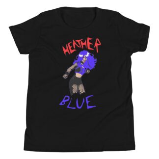 Heather Blue "Comic Book" Youth Short Sleeve T-Shirt