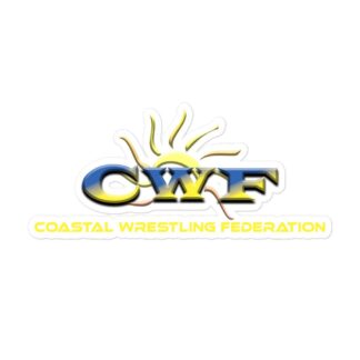 Coastal Wrestling Federation "CWF Original" Bubble-free stickers