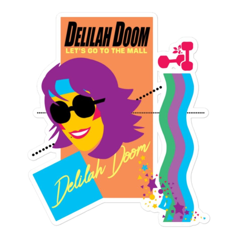Delilah Doom "Mall Madness by Jacob C Paul" Bubble-free stickers