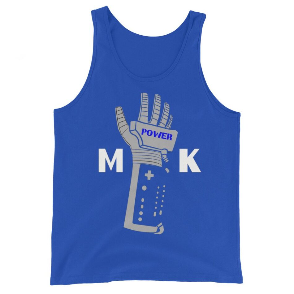 Mason Keller "Power Glove/Face Kicked Apparel Design" Unisex Tank Top