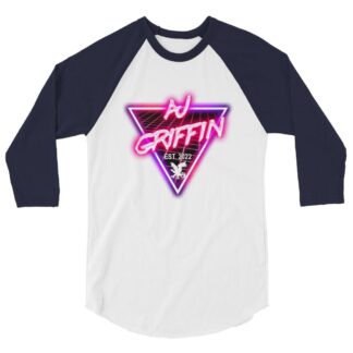 AJ Griffin "Neon Retro" 3/4 sleeve raglan shirt