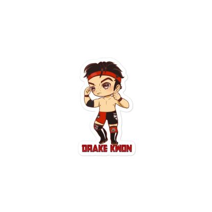 Drake Kwon "Drake "Chibi" Kwon" Bubble-free stickers