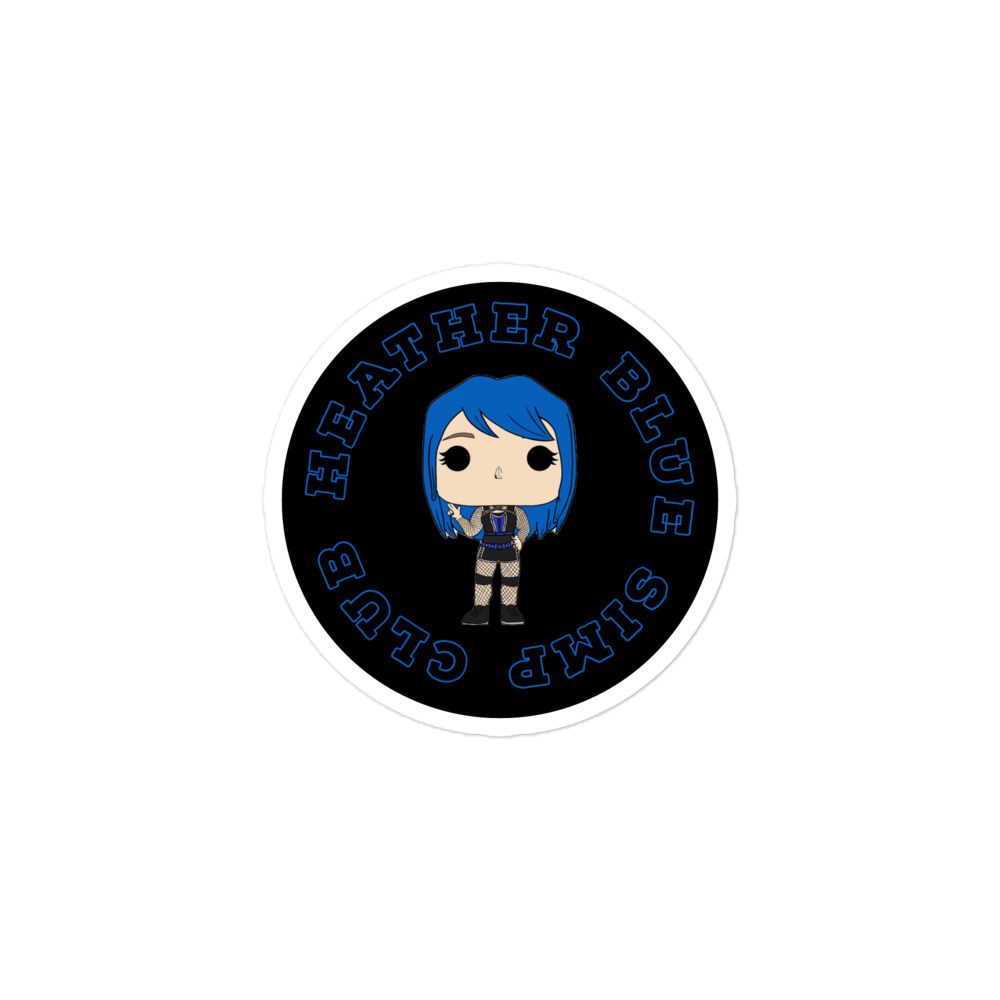 Heather Blue "HBSC" Bubble-free stickers