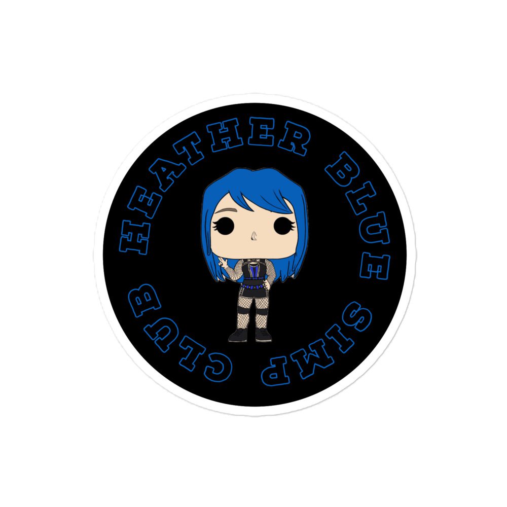 Heather Blue "HBSC" Bubble-free stickers
