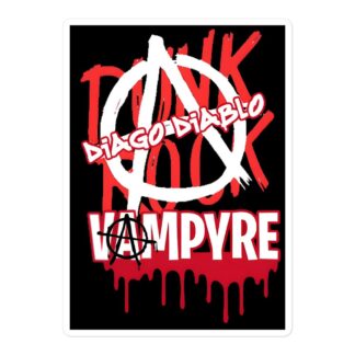 Vampyre Diago Diablo "MDC PUNKROCK VAMPYRE BRAND" Bubble-free stickers