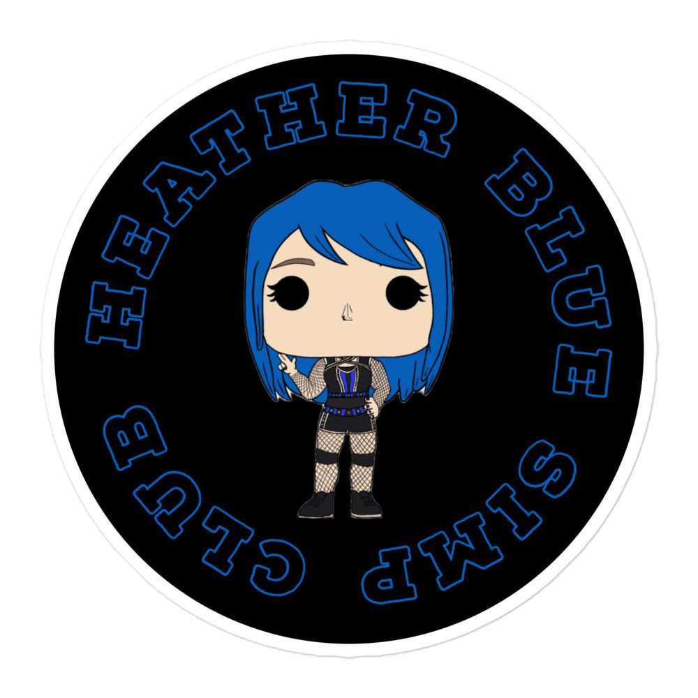 Heather Blue "HBSC" Bubble-free stickers