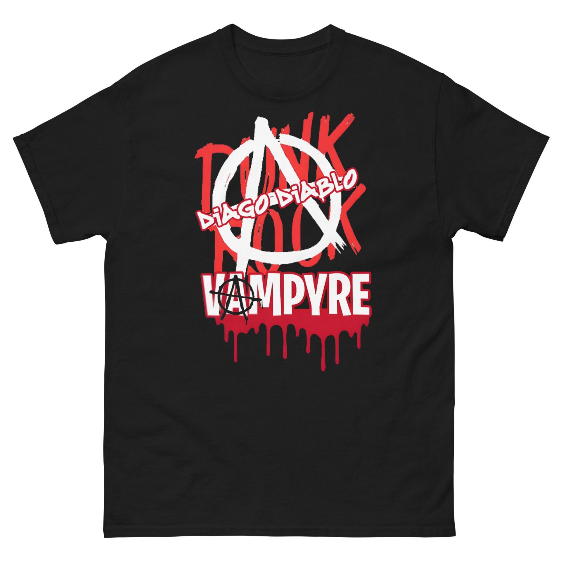 Vampyre Diago Diablo "MDC PUNKROCK VAMPYRE BRAND" Short Sleeve Unisex t-shirt