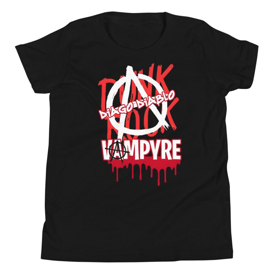 Vampyre Diago Diablo "MDC PUNKROCK VAMPYRE BRAND" Youth Short Sleeve T-Shirt