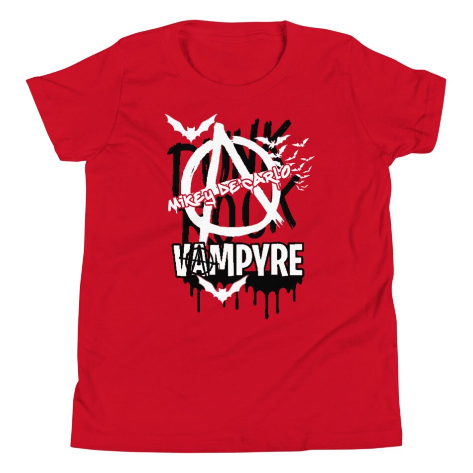Vampyre Diago Diablo "MDC PUNKROCK VAMPYRE BRAND" Youth Short Sleeve T-Shirt