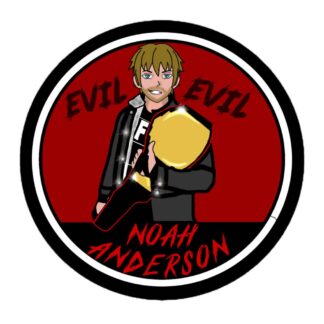 LvlUpNoah "EVIL!" Bubble-free stickers